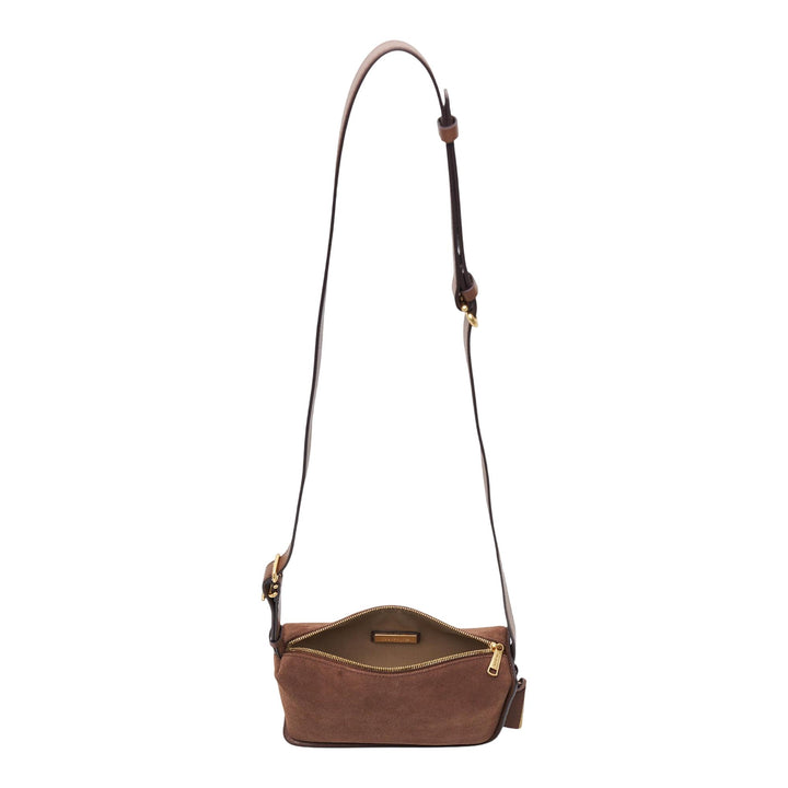 Club21 - JOY GRYSON - Crescent Shoulder Bag Suede - SHOULDER BAGS - Brown