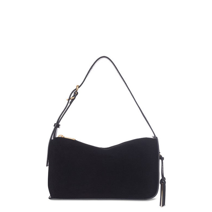 JOY_GRYSON_Crescent_Shoulder_Suede_Black