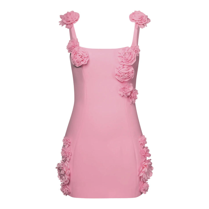 Club21 - JW PEI - Elaina Rosette Applique Mini Dress - DRESSES - Pink