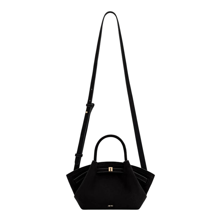 Club21 - JW PEI - Hana Mini Faux Suede Tote Bag - CROSS BODY - Black