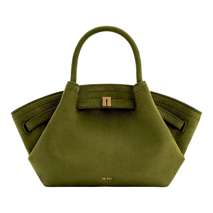 Club21 - JW PEI - Hana Mini Faux Suede Tote Bag - CROSS BODY - Olive