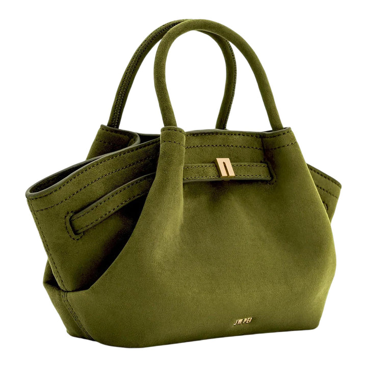 Club21 - JW PEI - Hana Mini Faux Suede Tote Bag - CROSS BODY - Olive