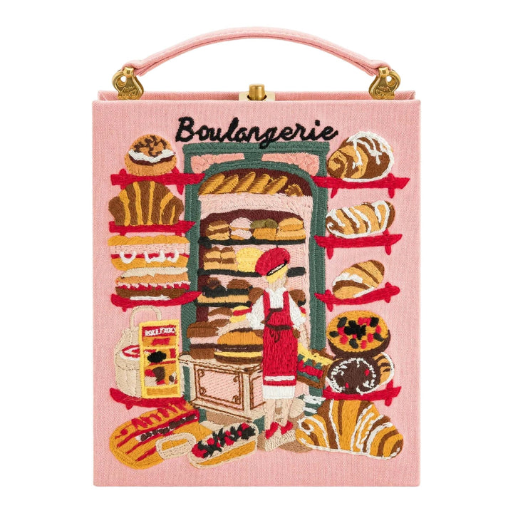 Club21 - JW PEI - Taya-Bakery Pattern Embroidered Clutch Bag - HANDBAGS - Pink