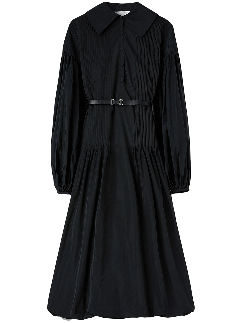 Jil-Sander-Light-Recyled-Polyester-Dress-Black-1