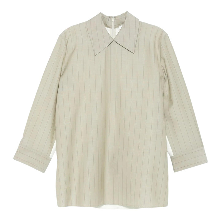 Club21 - Jil Sander - Pinstripe Blouse - BLOUSES - Olive