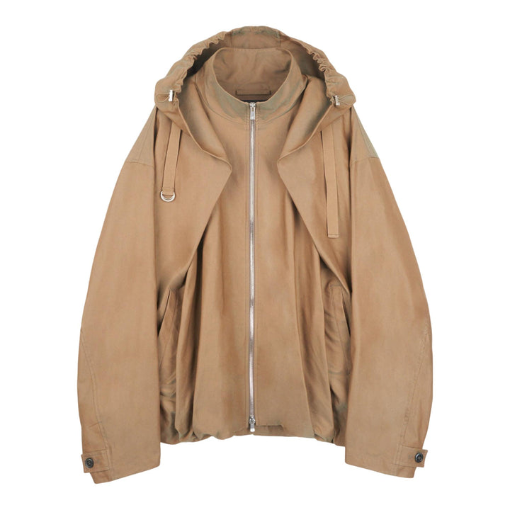 Club21 - JiyongKim - Draped Volume Hood Jacket - BLOUSON - Green