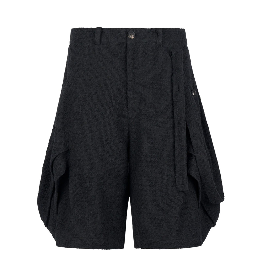 Layered Panel Strap Shorts