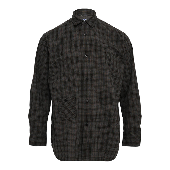 Club21 - Junya Watanabe - Cotton Check X Cotton Flannel Shirt - SHIRTS - Grey