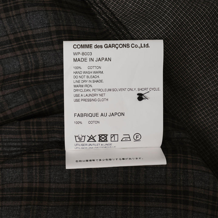 Club21 - Junya Watanabe - Cotton Check X Cotton Flannel Shirt - SHIRTS - Grey