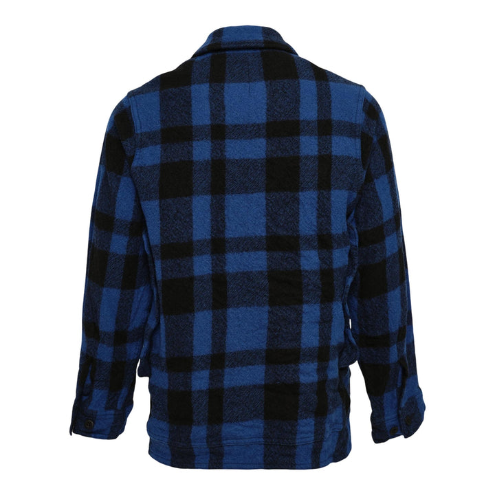 Club21 - Junya Watanabe - Wool Check Garment Milled Blouson - BLOUSON - Blue