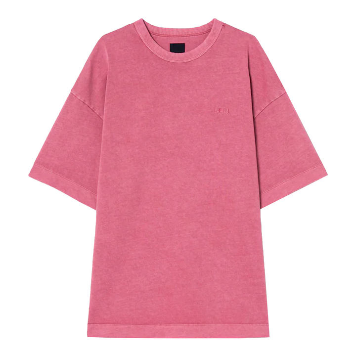 Áo thun in hoa nhuộm vải