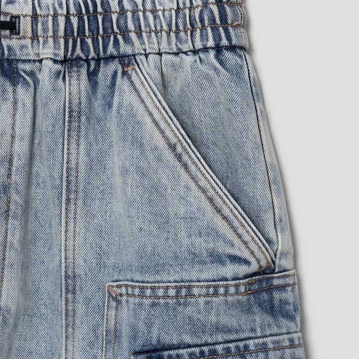 Club21 - Juun.J - Denim Long Shorts - SHORTS - Blue