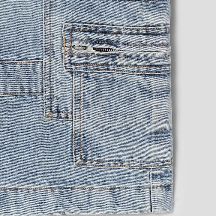 Club21 - Juun.J - Denim Long Shorts - SHORTS - Blue