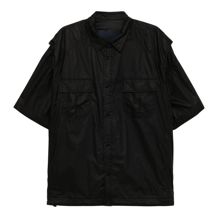 Club21 - Juun.J - Worker Pocket Short Sleeve Shirt - SHIRTS - Black