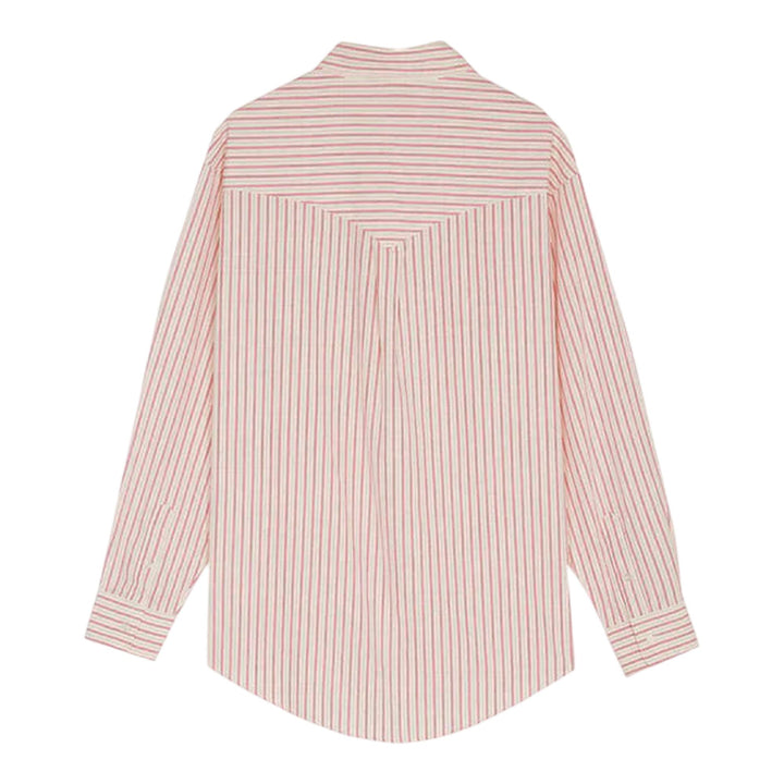 Club21 - Late Checkout - White/Pink Striped Flag Western Shirt - SHIRTS - Pink