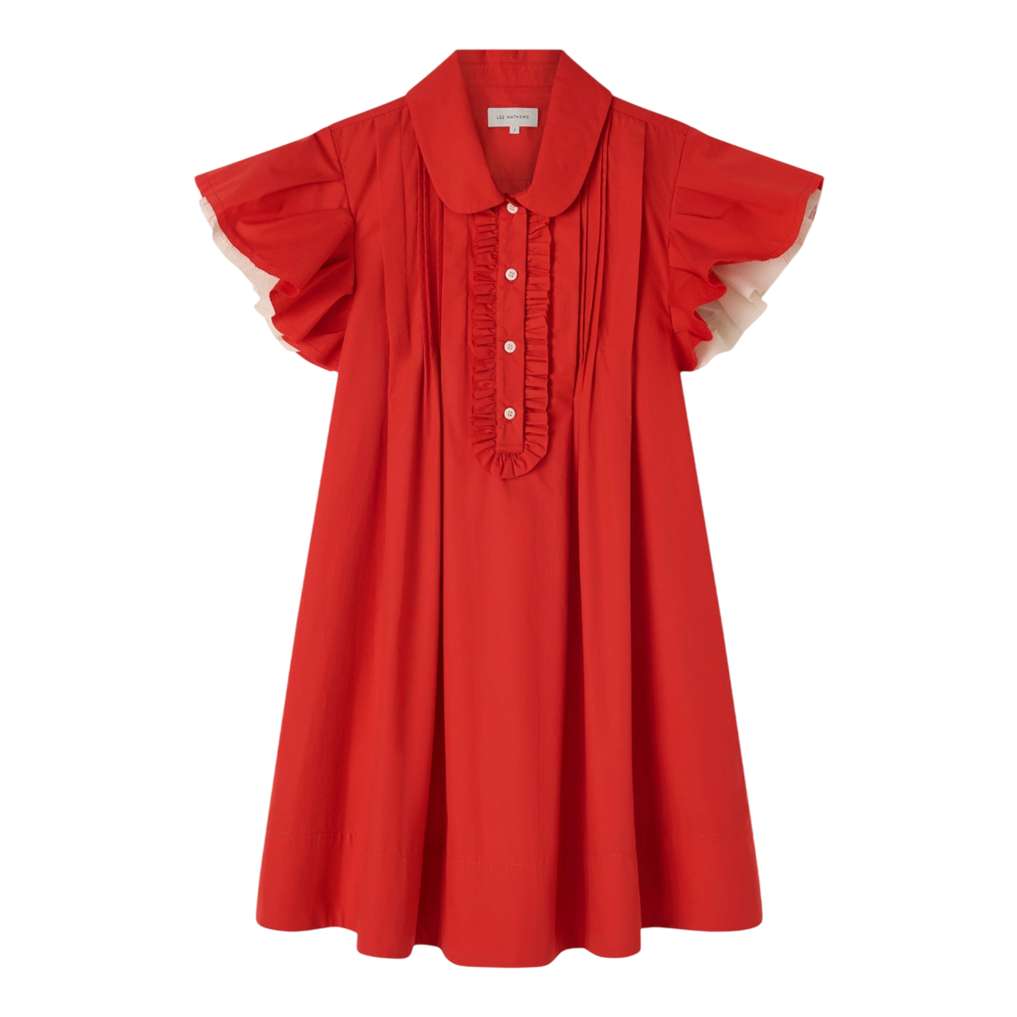 Shop The Charlotte Mini Dress By Lee Mathews 2 / Red