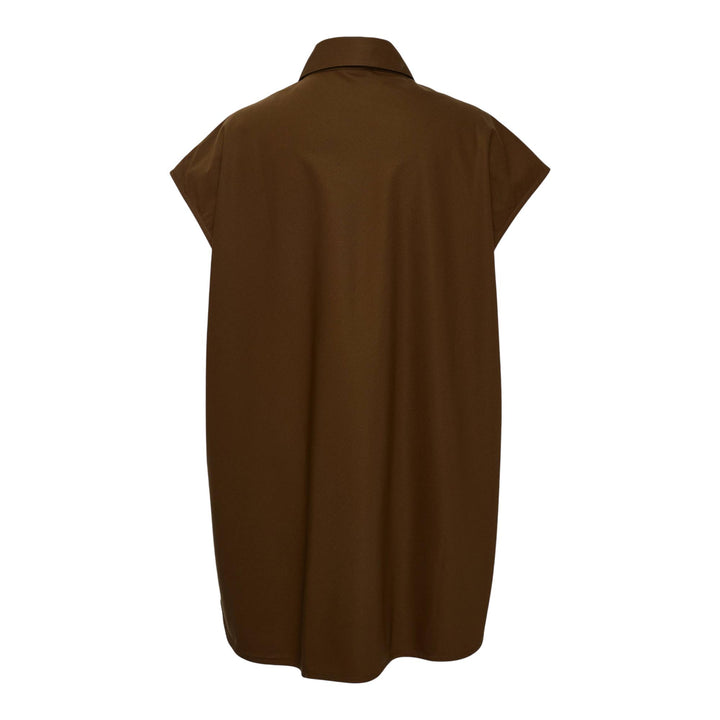 Club21 - Lee Mathews - Spencer Sleeveless Shirt - BLOUSES - Brown