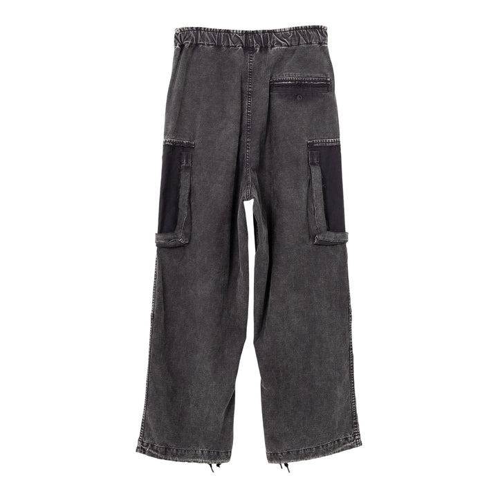 Club21 - MIHARA YASUHIRO - Cotton Satin Cargo Trousers - PANTS - Black