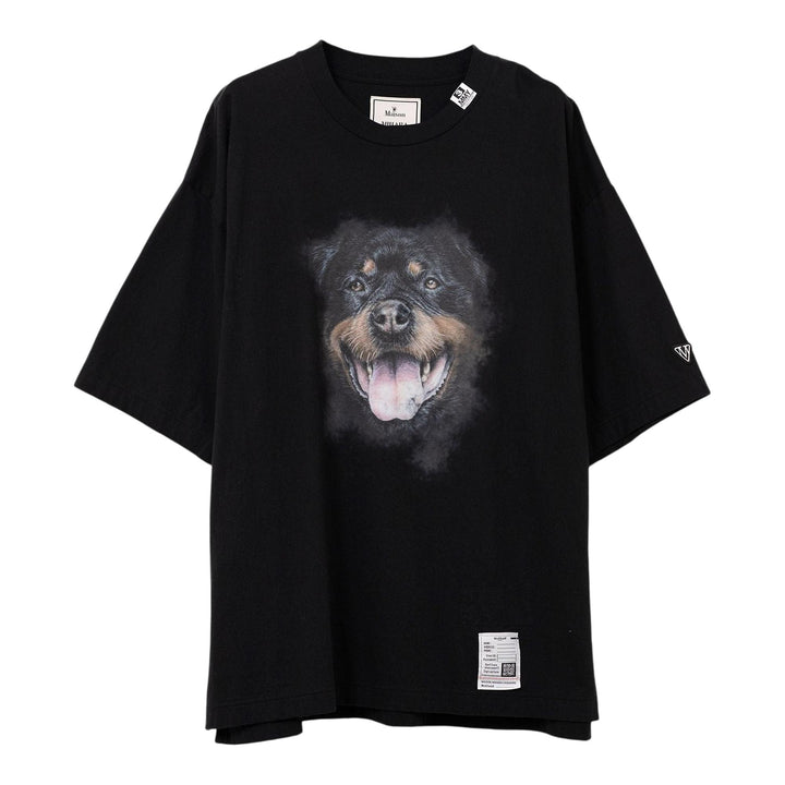 Club21 - MIHARA YASUHIRO - Dog Printed Tee - TEES - Black