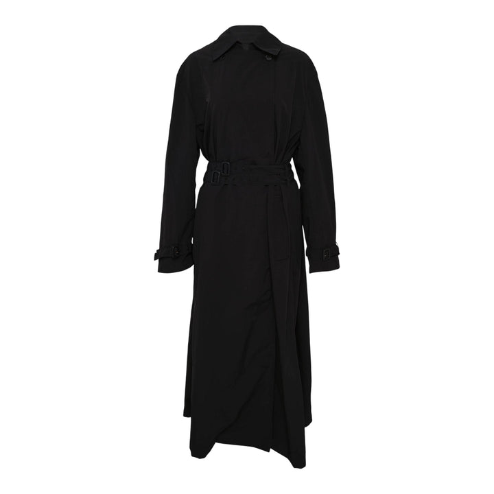 Club21 - MMAM - Relaxed Long Poncho Trench Coat - TRENCHES - Black