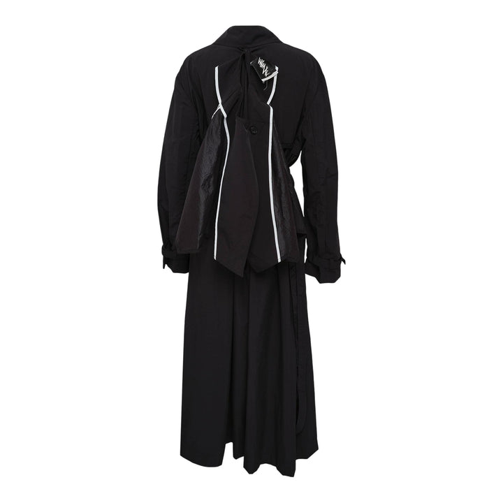 Club21 - MMAM - Relaxed Long Poncho Trench Coat - TRENCHES - Black