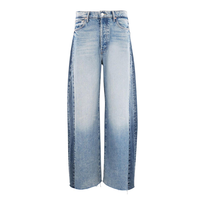 Club21 - MOTHER - The Pipe Dream Button Sneak Fray - JEANS - Light Blue