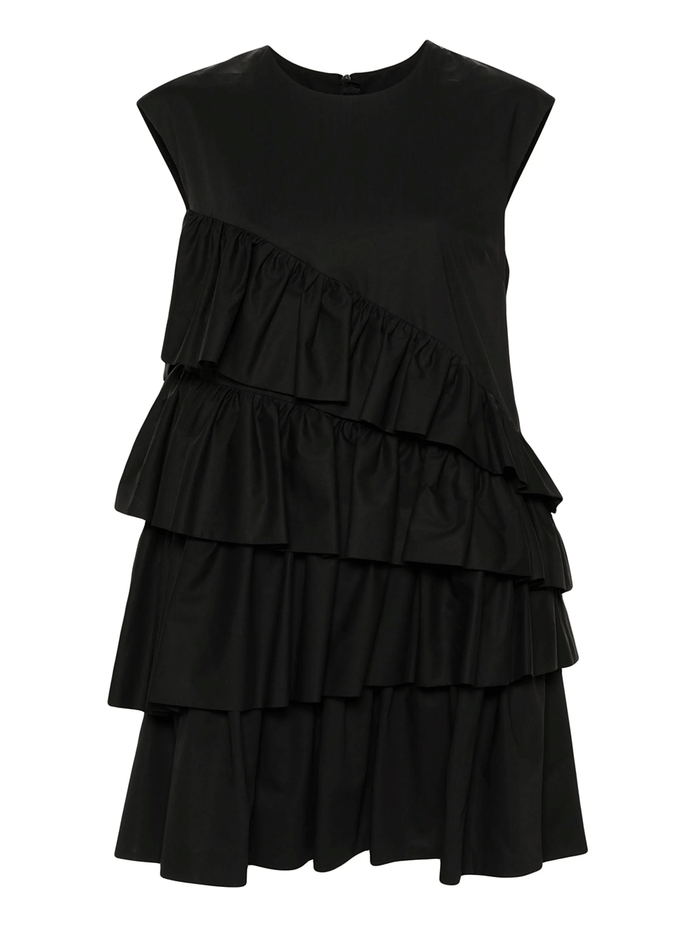 msgm black ruffle dress MSGM dress in taffeta