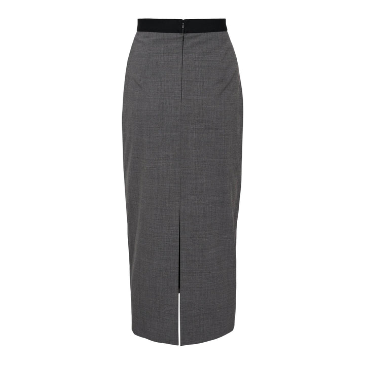 Club21 - MSGM - Logo On Waistband Skirt - SKIRTS - Grey