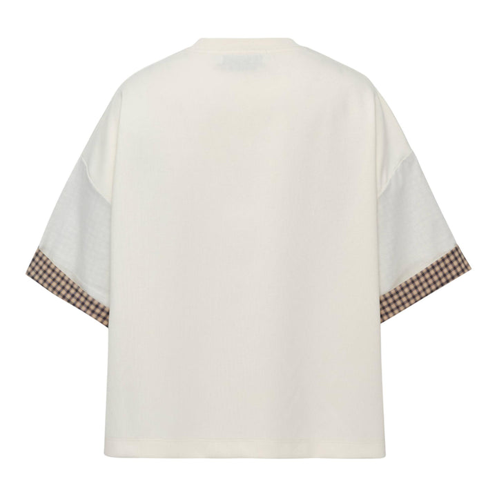 Club21 - MSGM - Logo Two-Colourway T-Shirt - TEES - White