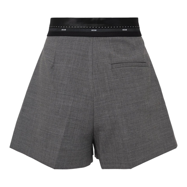 Club21 - MSGM - Pleated Shorts - SHORTS - Grey