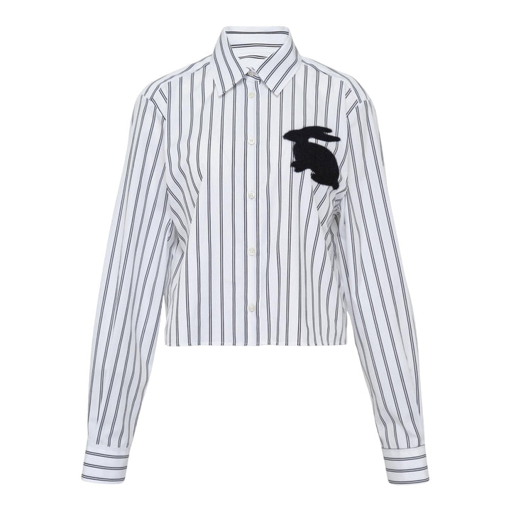 Club21 - MSGM - Rabbit Detail Stripe Blouse - BLOUSES - White