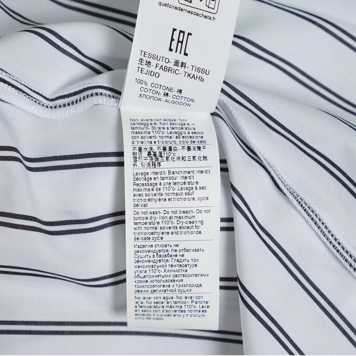 Club21 - MSGM - Rabbit Detail Stripe Blouse - BLOUSES - White