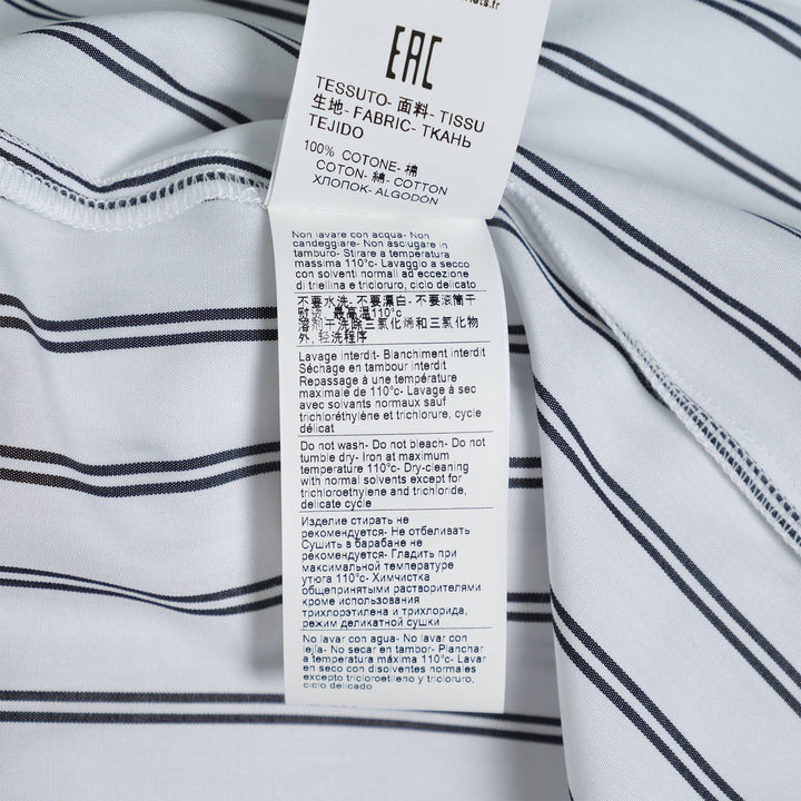 Club21 - MSGM - Side Ribbon Stripe Collar Blouse - BLOUSES - White