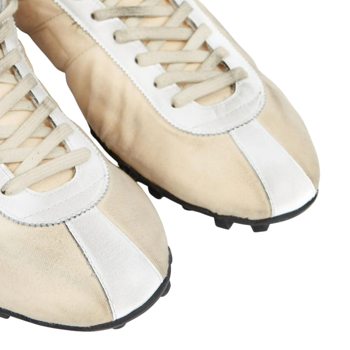 Club21 - Maison Margiela - Sprinters Low Top Drill Hairy Suede Sneakers - SNEAKERS - Nude