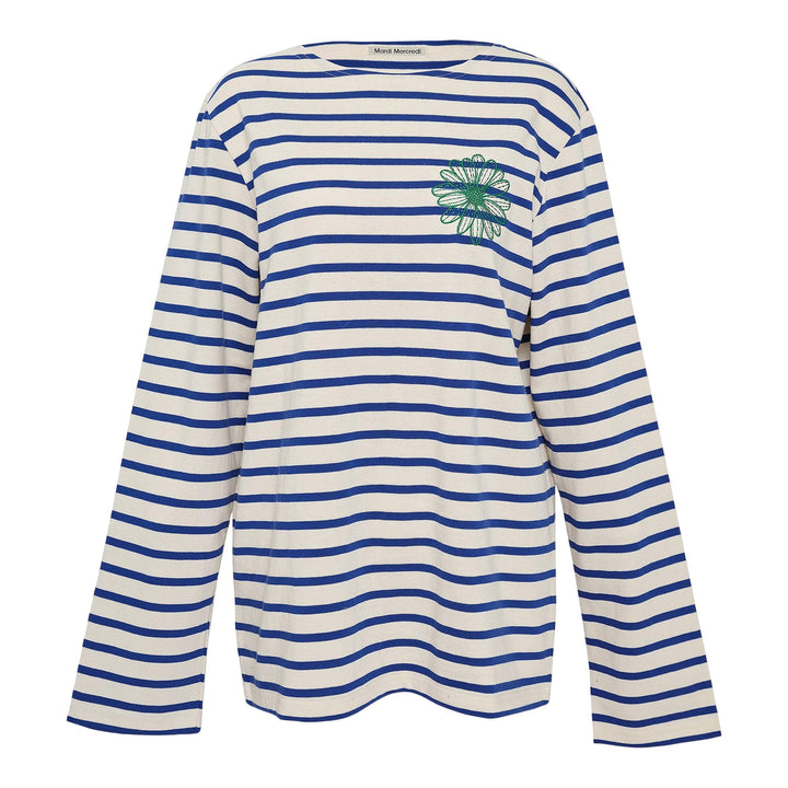 Club21 - Mardi Mercredi - Tshirt Long Sleeve Stripe - TEES - Navy