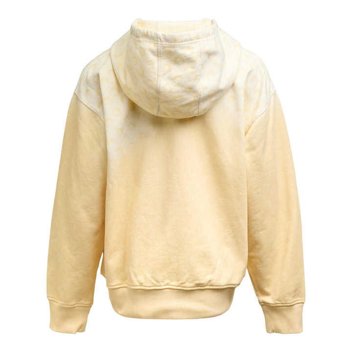 Club21 - Marine Serre - Faded Moon Fleece Zipped Hoodie - SWEATSHIRTS - Yellow