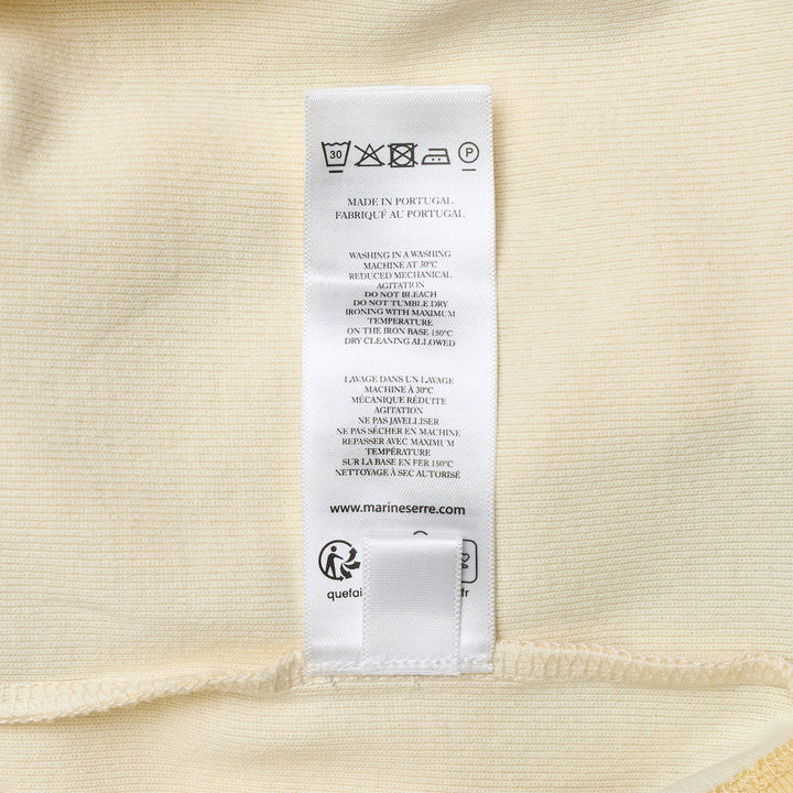 Club21 - Marine Serre - Faded Moon Jersey Baby Fit T-Shirt - TEES - Yellow