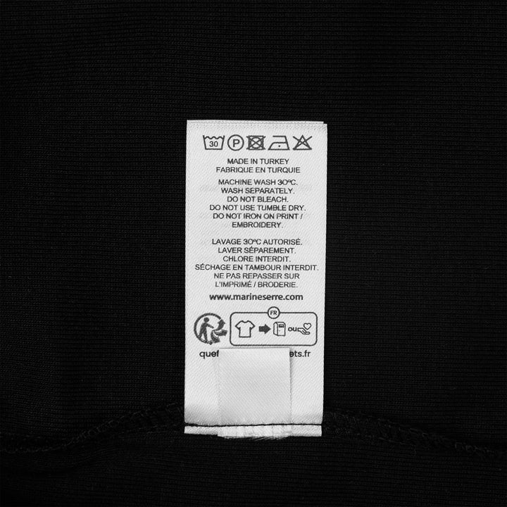 Club21 - Marine Serre - Moon Logo Bicolor Jersey Baby Fit T-Shirt - TEES - Black