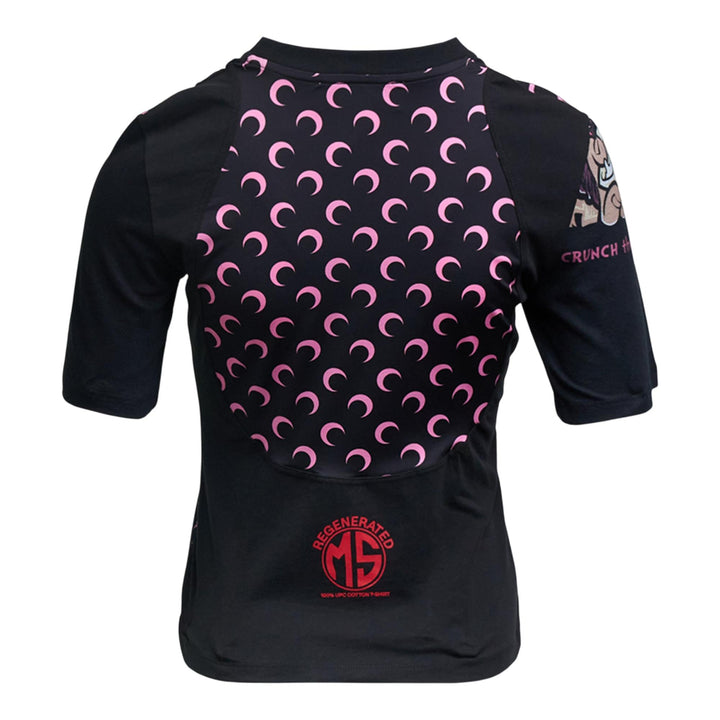 Club21 - Marine Serre - Regenerated Graphic Jersey Baby Fit T-Shirt - TEES - Black