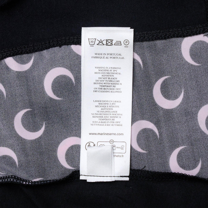 Club21 - Marine Serre - Regenerated Graphic Jersey Baby Fit T-Shirt - TEES - Black