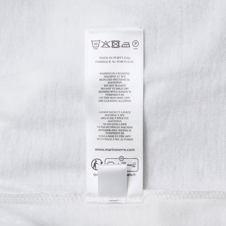 Club21 - Marine Serre - Regenerated Graphic Jersey Layered T-Shirt - TEES - White