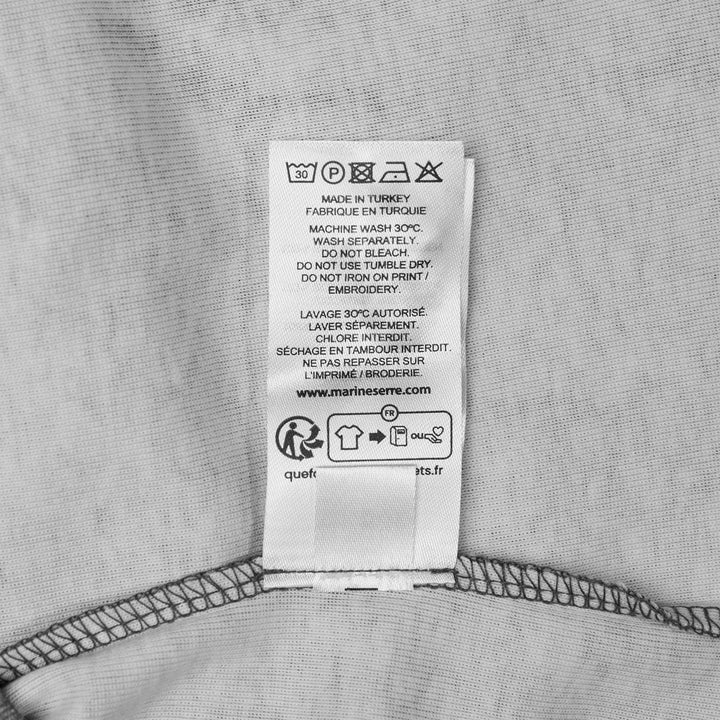 Club21 - Marine Serre - Trompe-L'Oeil Knit Jersey Long Sleeve Tee - TEES - Beige