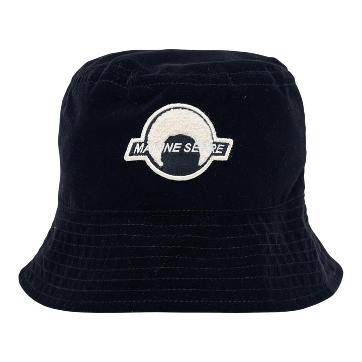Club21 - Marine Serre - Velvet Nylon Bucket Hat - HATS - Black