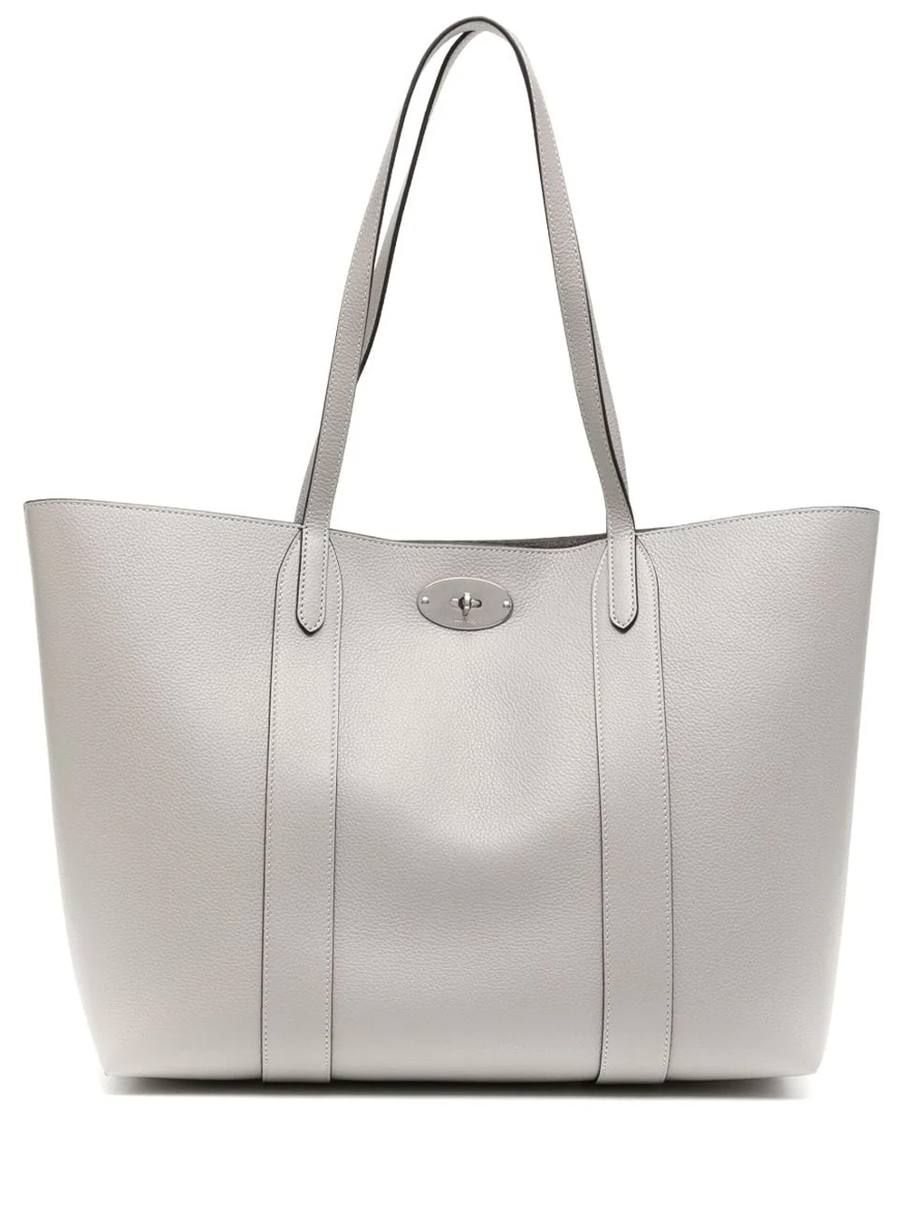 Bayswater Tote Pale Grey Small Classic Grain Club21