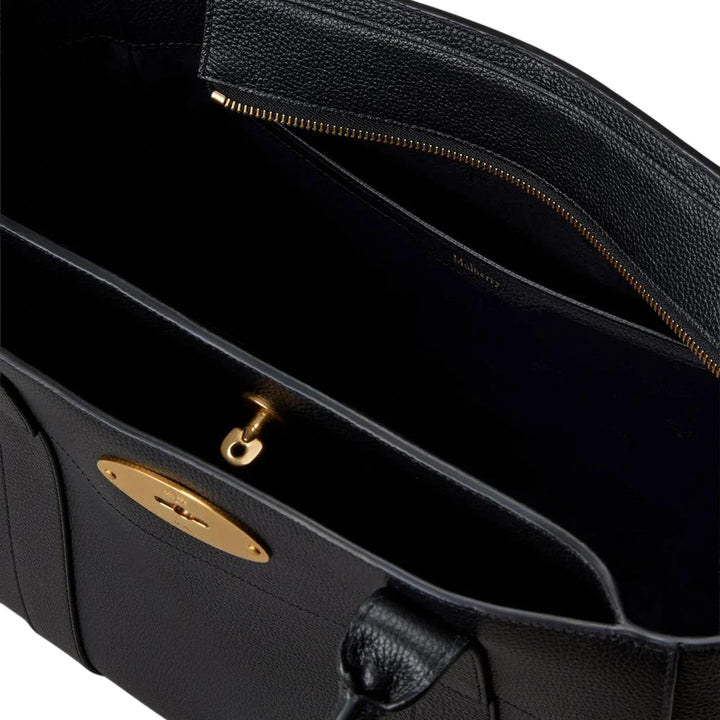 Club21 - Mulberry - Bayswater 9 To 5 Black Small Classic Grain - HANDBAGS - Black