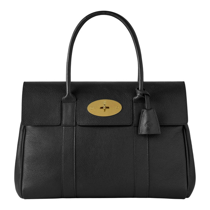 Club21 - Mulberry - Bayswater Black & Brass Small Classic Grain - MEDIUM SHOULDER BAGS - Multi