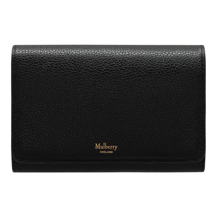 Club21 - Mulberry - Medium Continental French Purseblack Small Classic Grain - WALLETS - Black