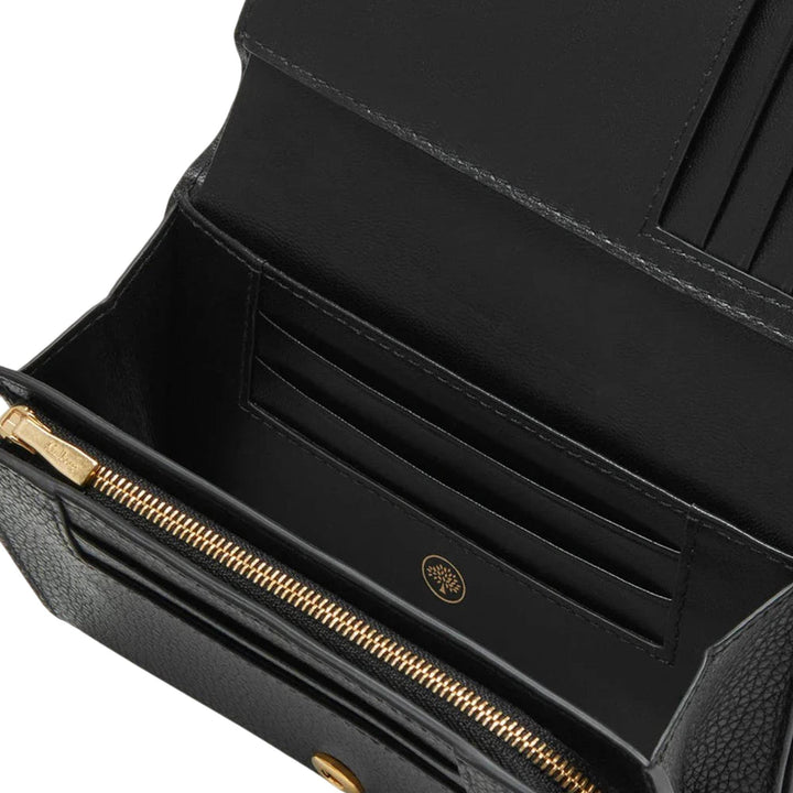 Club21 - Mulberry - Medium Continental French Purseblack Small Classic Grain - WALLETS - Black