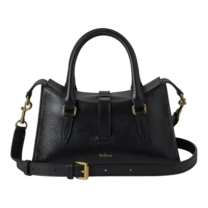 Club21 - Mulberry - Mini Roxanne Black High Shine Leather - MINI SHOULDER BAGS - Black