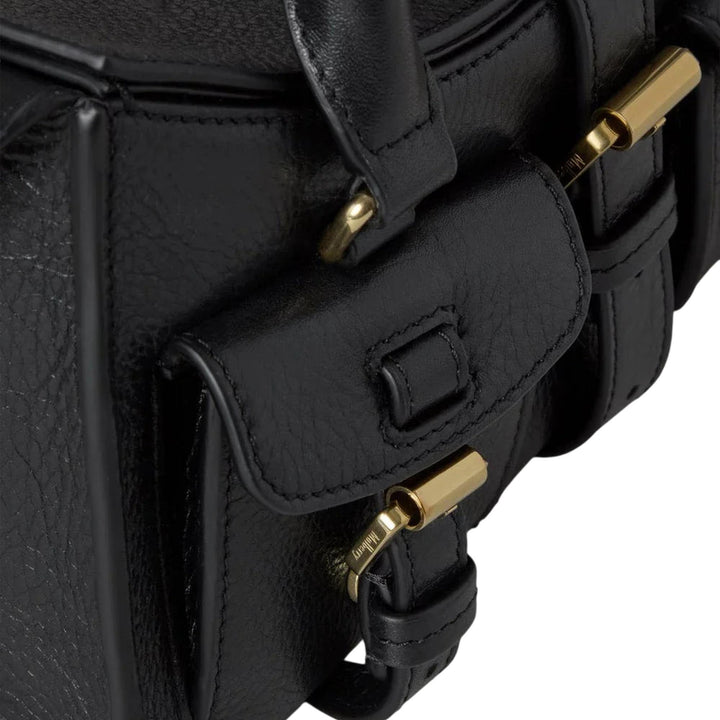 Club21 - Mulberry - Mini Roxanne Black High Shine Leather - MINI SHOULDER BAGS - Black